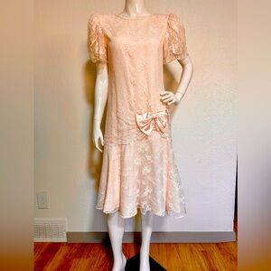 Michael Marcella | Dresses | Light Pink Lace Dress